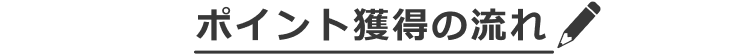 ポイント獲得の流れ