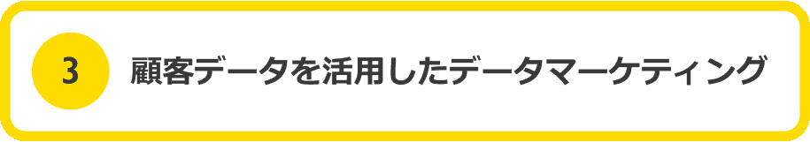 3 顧客データを活用したデータマーケティング